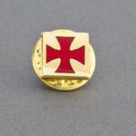 Square Knights Templar Pin