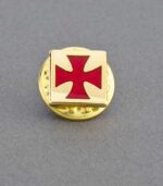 Square Knights Templar Pin