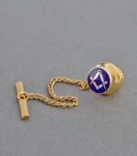 Square & Compasses Round Masonic Tie-Tack