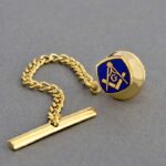 Square & Compasses G Cushion Masonic Tie-Tack