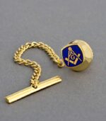 Square & Compasses G Cushion Masonic Tie-Tack