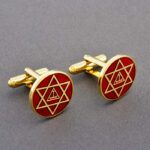 Royal Arch Symbol Round Cufflinks