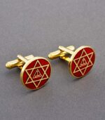 Royal Arch Symbol Round Cufflinks