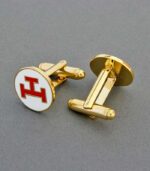 Royal Arch Chapter Triple Tau Cufflinks - Image 2