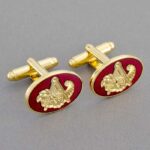Stewards Cornucopia and Horn Cufflinks