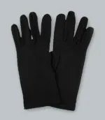 Knights Templar Plain Black Gloves