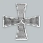 Knights Templar Silver Cap Cross