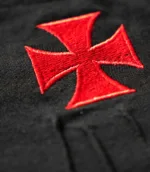 Knights Templar Black Gloves